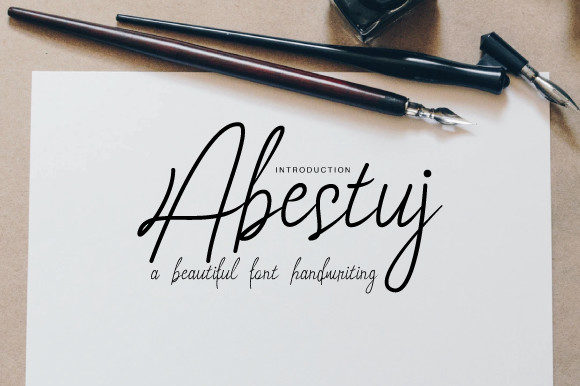 Abestuj: A Timeless Handwritten Font
