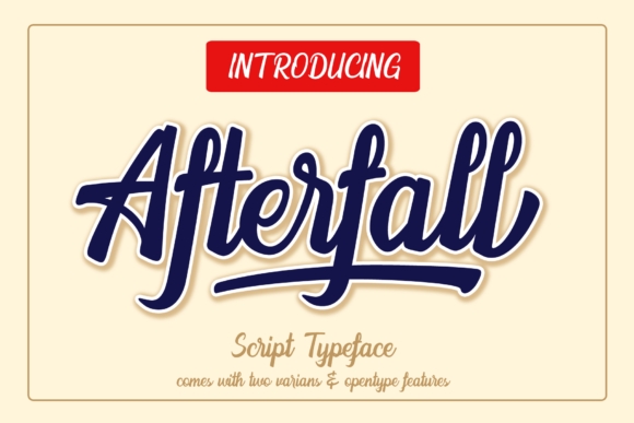 Afterfall: A Bold Font for Campaigns