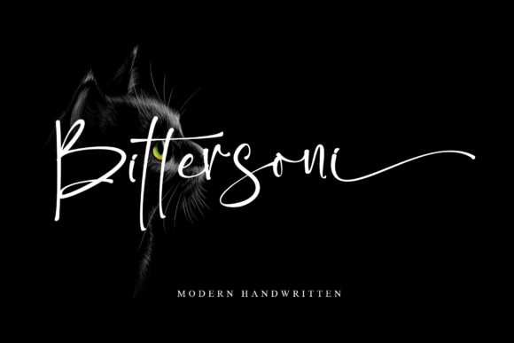 Bittersoni: A Vintage Script Font for Creative Projects