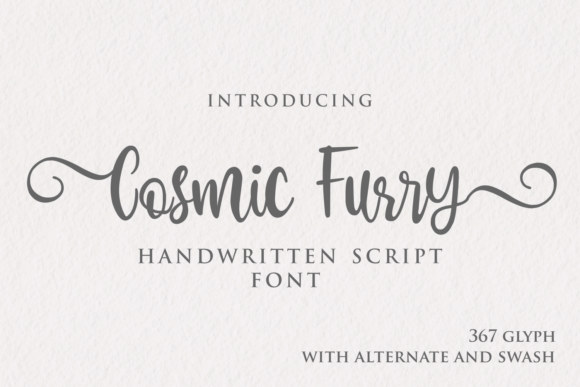 Cosmic Furry Font for Web Design