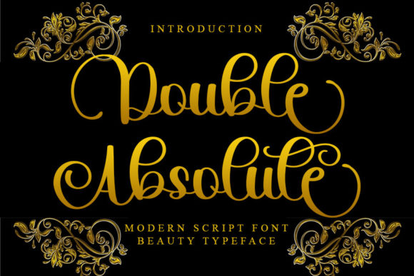 Double Absolute Font for Web Design