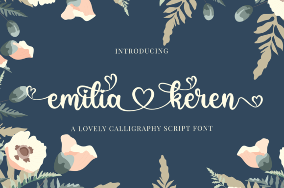 Emilia Keren: A Luxurious Script for Web Design