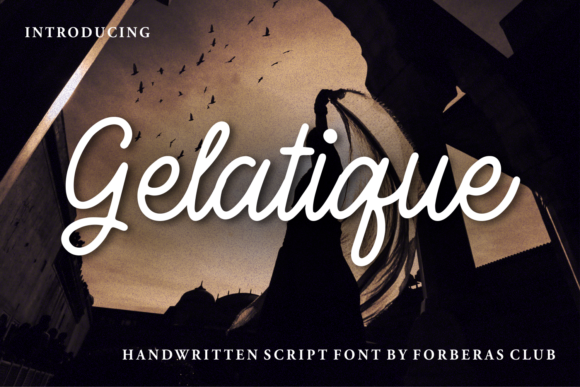 Gelatique Font: Vintage Script for Web Design