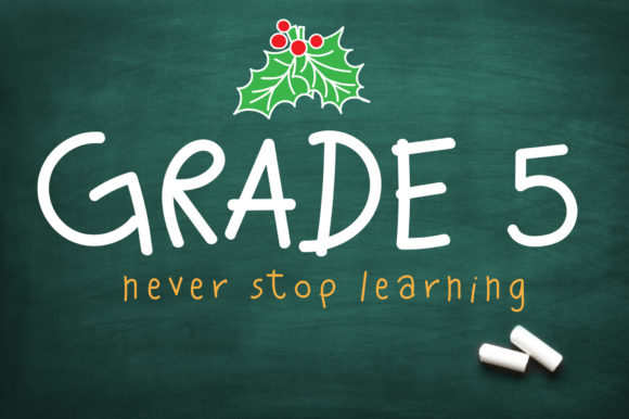 Grade 5 Font for Creative Projects