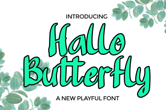 Hallo Butterfly Font for Web Design