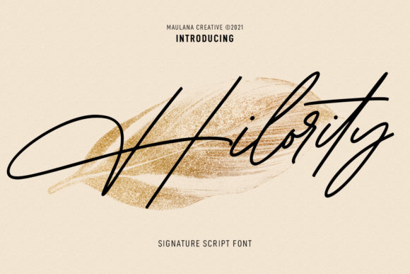 Hilority: A Script Font for Web Design