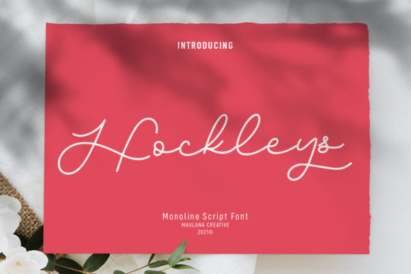 Hockleys: A Graceful Script Font