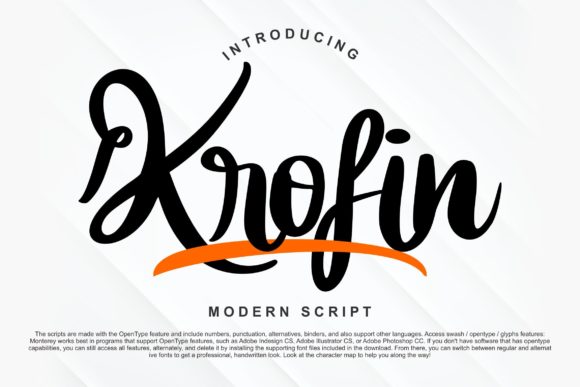Krofin: A Script Font for Elegant Web Design