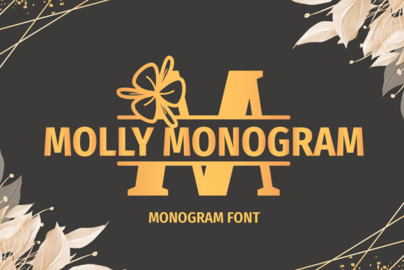 Molly Monogram Font: Elegant Script for Creative Projects