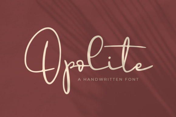 Opolite: A Script Font for Real Design Work