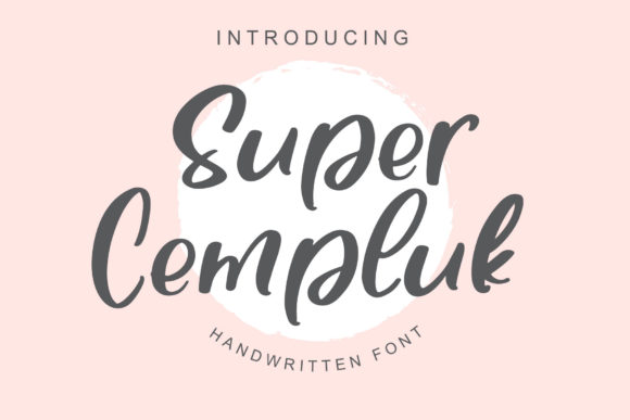 Super Cempluk: A Graceful Script Font